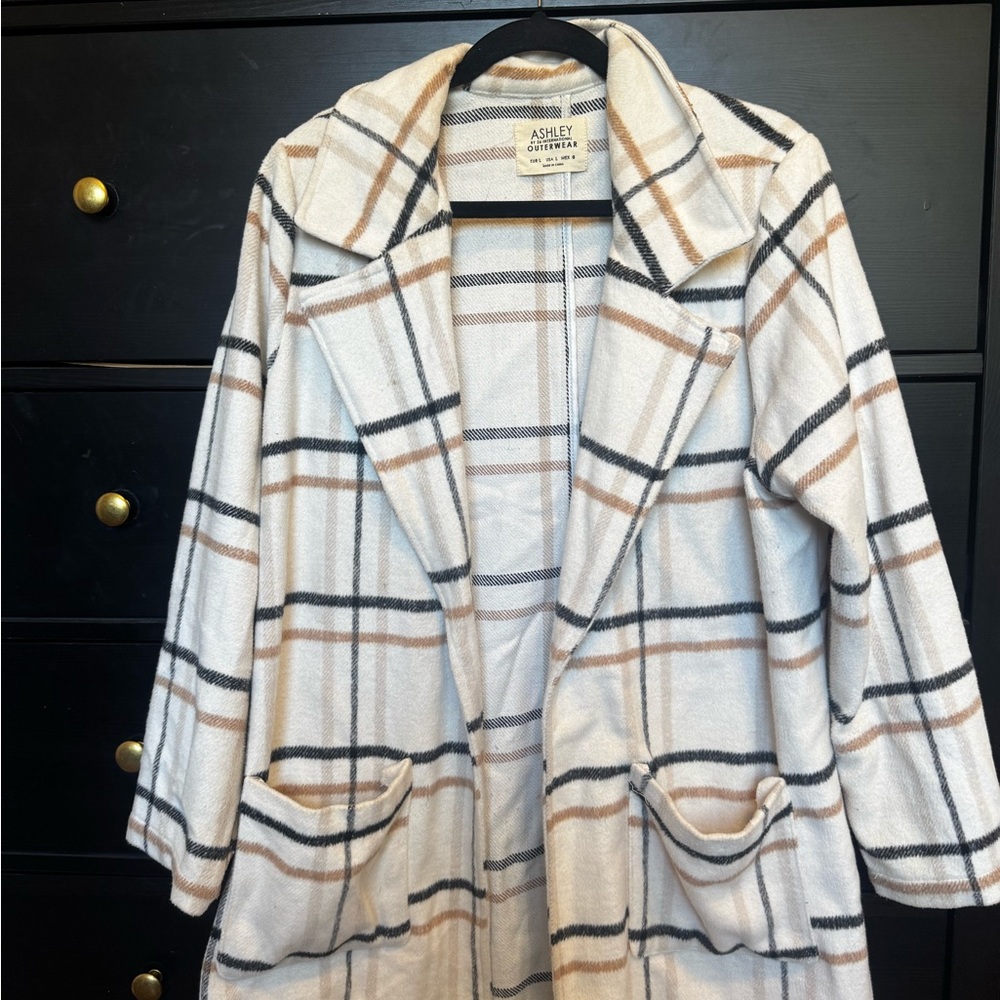 Ashley Stewart Plaid Coat